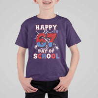 Happy 67th Day Of School T Shirt For Kid Boys Girls Spider 67 Days - Wonder Print Shop