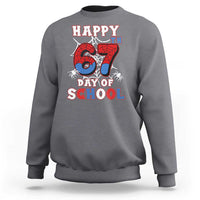 Happy 67th Day Of School Sweatshirt Boys Girls Spider 67 Days - Wonder Print Shop