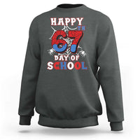 Happy 67th Day Of School Sweatshirt Boys Girls Spider 67 Days - Wonder Print Shop
