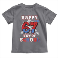Happy 67th Day Of School Toddler T Shirt Boys Girls Spider 67 Days - Wonder Print Shop