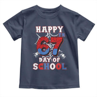 Happy 67th Day Of School Toddler T Shirt Boys Girls Spider 67 Days - Wonder Print Shop