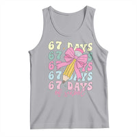 67 Days of School Coquette Bow Tank Top Funny Six Seven Meme 67th Day Teacher Student - Wonder Print Shop