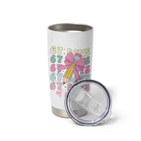 67 Days of School Coquette Bow Tumbler Cup Funny Six Seven Meme 67th Day Teacher Student - Wonder Print Shop