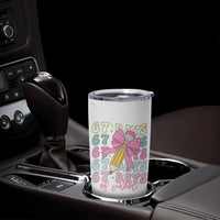 67 Days of School Coquette Bow Tumbler Cup Funny Six Seven Meme 67th Day Teacher Student - Wonder Print Shop