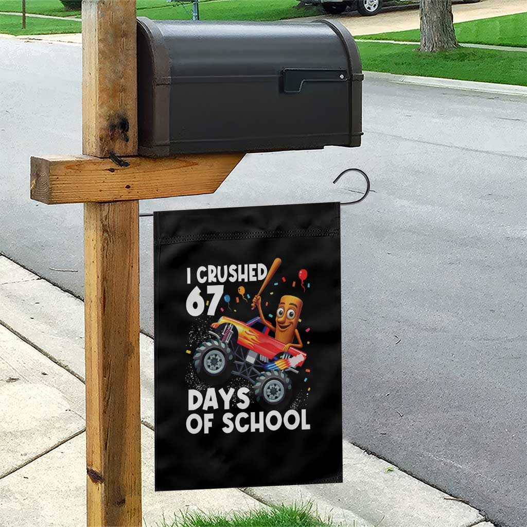 67 Days of School Monster Truck Garden Flag 67th Day Boys Tung Tung Tung Sahur - Wonder Print Shop