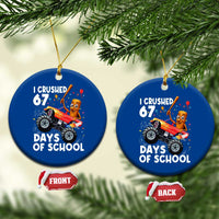 67 Days of School Monster Truck Ceramic Ornament 67th Day Boys Tung Tung Tung Sahur - Wonder Print Shop