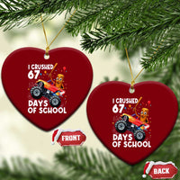 67 Days of School Monster Truck Ceramic Ornament 67th Day Boys Tung Tung Tung Sahur - Wonder Print Shop