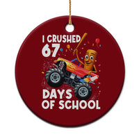67 Days of School Monster Truck Ceramic Ornament 67th Day Boys Tung Tung Tung Sahur - Wonder Print Shop