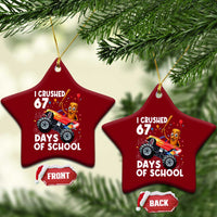 67 Days of School Monster Truck Ceramic Ornament 67th Day Boys Tung Tung Tung Sahur - Wonder Print Shop