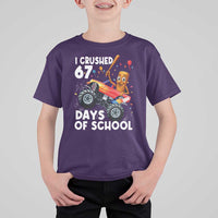 67 Days of School Monster Truck T Shirt For Kid 67th Day Boys Tung Tung Tung Sahur - Wonder Print Shop