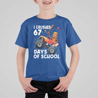 67 Days of School Monster Truck T Shirt For Kid 67th Day Boys Tung Tung Tung Sahur - Wonder Print Shop
