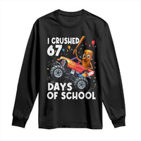 67 Days of School Monster Truck Long Sleeve Shirt 67th Day Boys Tung Tung Tung Sahur - Wonder Print Shop