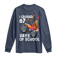 67 Days of School Monster Truck Long Sleeve Shirt 67th Day Boys Tung Tung Tung Sahur - Wonder Print Shop
