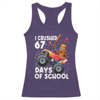 67 Days of School Monster Truck Racerback Tank Top 67th Day Boys Tung Tung Tung Sahur - Wonder Print Shop