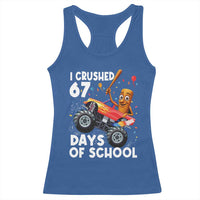67 Days of School Monster Truck Racerback Tank Top 67th Day Boys Tung Tung Tung Sahur - Wonder Print Shop