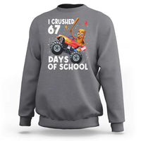 67 Days of School Monster Truck Sweatshirt 67th Day Boys Tung Tung Tung Sahur - Wonder Print Shop