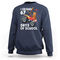 67 Days of School Monster Truck Sweatshirt 67th Day Boys Tung Tung Tung Sahur - Wonder Print Shop