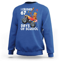 67 Days of School Monster Truck Sweatshirt 67th Day Boys Tung Tung Tung Sahur - Wonder Print Shop
