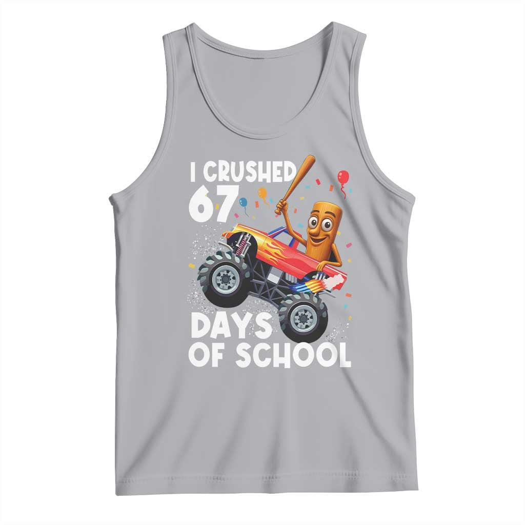 67 Days of School Monster Truck Tank Top 67th Day Boys Tung Tung Tung Sahur - Wonder Print Shop