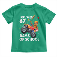 67 Days of School Monster Truck Toddler T Shirt 67th Day Boys Tung Tung Tung Sahur - Wonder Print Shop