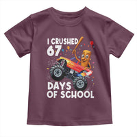 67 Days of School Monster Truck Toddler T Shirt 67th Day Boys Tung Tung Tung Sahur - Wonder Print Shop