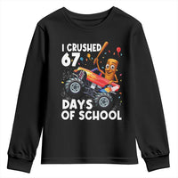 67 Days of School Monster Truck Youth Sweatshirt 67th Day Boys Tung Tung Tung Sahur - Wonder Print Shop