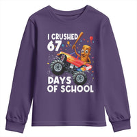 67 Days of School Monster Truck Youth Sweatshirt 67th Day Boys Tung Tung Tung Sahur - Wonder Print Shop