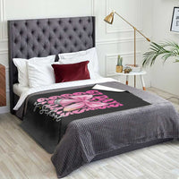 67 Days Of School Girls Coquette Bow Throw Blanket Funny Six Seven Meme 67th Day - Wonder Print Shop