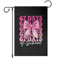 67 Days Of School Girls Coquette Bow Garden Flag Funny Six Seven Meme 67th Day - Wonder Print Shop