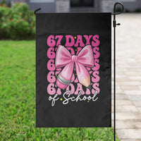 67 Days Of School Girls Coquette Bow Garden Flag Funny Six Seven Meme 67th Day - Wonder Print Shop