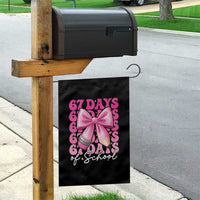 67 Days Of School Girls Coquette Bow Garden Flag Funny Six Seven Meme 67th Day - Wonder Print Shop