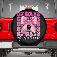 67 Days Of School Girls Coquette Bow Spare Tire Cover Funny Six Seven Meme 67th Day - Wonder Print Shop