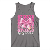67 Days Of School Girls Coquette Bow Tank Top Funny Six Seven Meme 67th Day - Wonder Print Shop