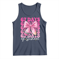 67 Days Of School Girls Coquette Bow Tank Top Funny Six Seven Meme 67th Day - Wonder Print Shop