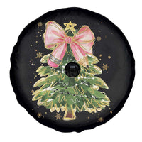 Coquette Bow Christmas Spare Tire Cover Cute Teacher Xmas Tree Pink - Wonder Print Shop