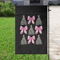 Coquette Bow Christmas Garden Flag Girly Xmas Tree Teacher Pencil Bow - Wonder Print Shop