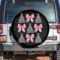Coquette Bow Christmas Spare Tire Cover Girly Xmas Tree Teacher Pencil Bow - Wonder Print Shop