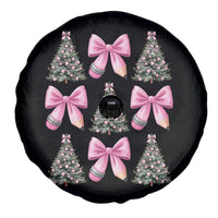 Coquette Bow Christmas Spare Tire Cover Girly Xmas Tree Teacher Pencil Bow - Wonder Print Shop