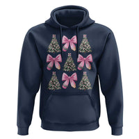 Coquette Bow Christmas Hoodie Girly Xmas Tree Teacher Pencil Bow - Wonder Print Shop