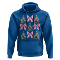 Coquette Bow Christmas Hoodie Girly Xmas Tree Teacher Pencil Bow - Wonder Print Shop