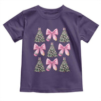 Coquette Bow Christmas Toddler T Shirt Girly Xmas Tree Teacher Pencil Bow - Wonder Print Shop