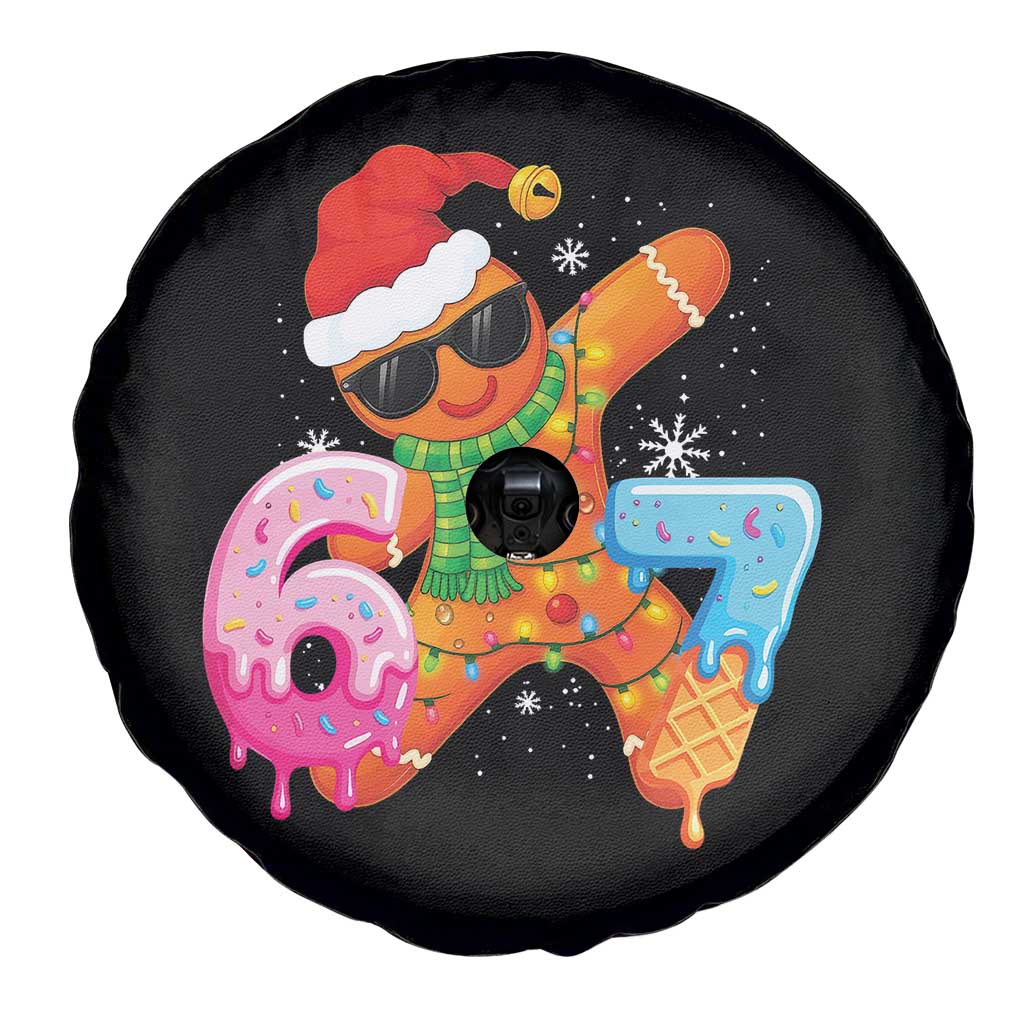Funny 67 Meme Gingerbread Christmas Spare Tire Cover Six Seven Ice Cream Drip Boys - Wonder Print Shop