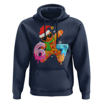 Funny 67 Meme Gingerbread Christmas Hoodie Six Seven Ice Cream Drip Boys - Wonder Print Shop