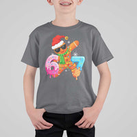 Funny 67 Meme Gingerbread Christmas T Shirt For Kid Six Seven Ice Cream Drip Boys - Wonder Print Shop