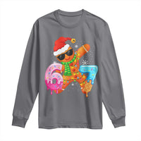 Funny 67 Meme Gingerbread Christmas Long Sleeve Shirt Six Seven Ice Cream Drip Boys - Wonder Print Shop