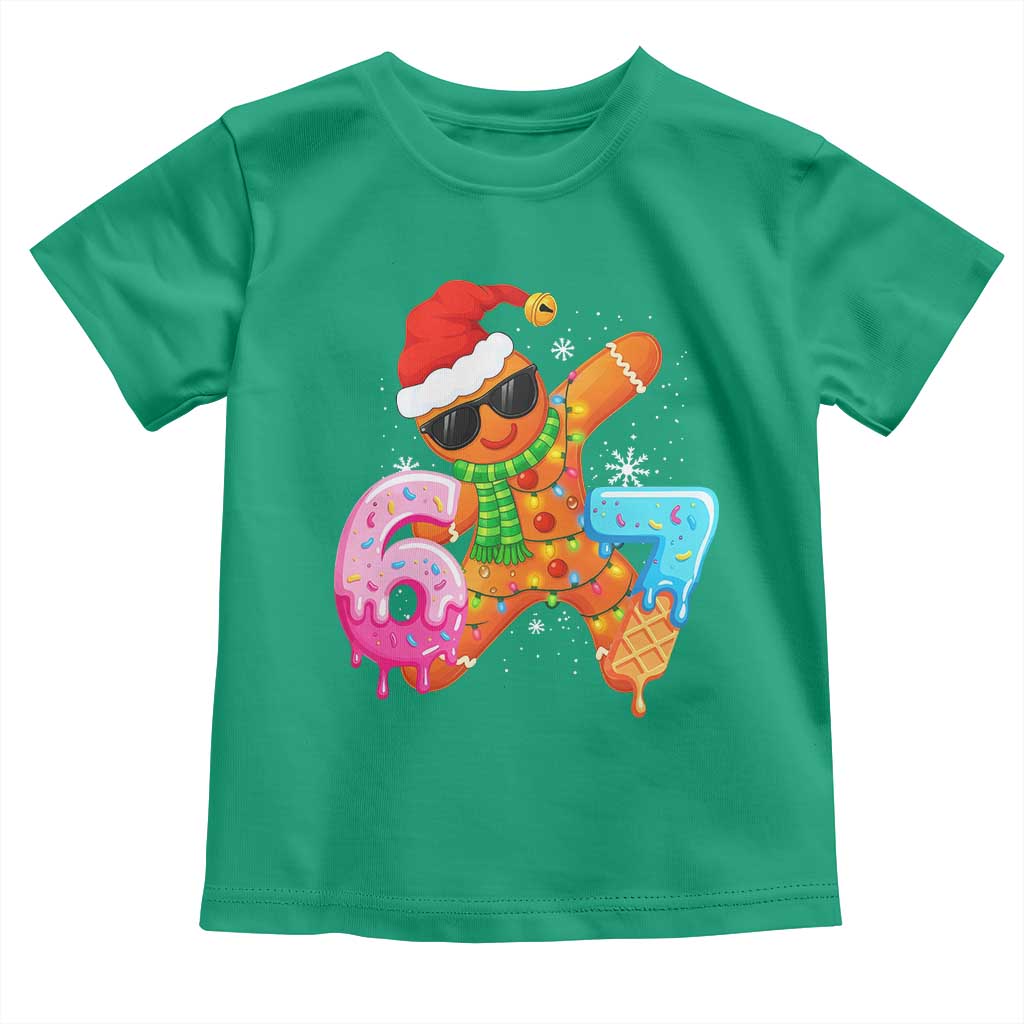 Funny 67 Meme Gingerbread Christmas Toddler T Shirt Six Seven Ice Cream Drip Boys - Wonder Print Shop