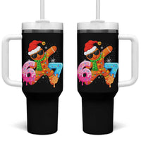 Funny 67 Meme Gingerbread Christmas Tumbler With Handle Six Seven Ice Cream Drip Boys - Wonder Print Shop