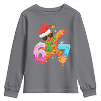 Funny 67 Meme Gingerbread Christmas Youth Sweatshirt Six Seven Ice Cream Drip Boys - Wonder Print Shop