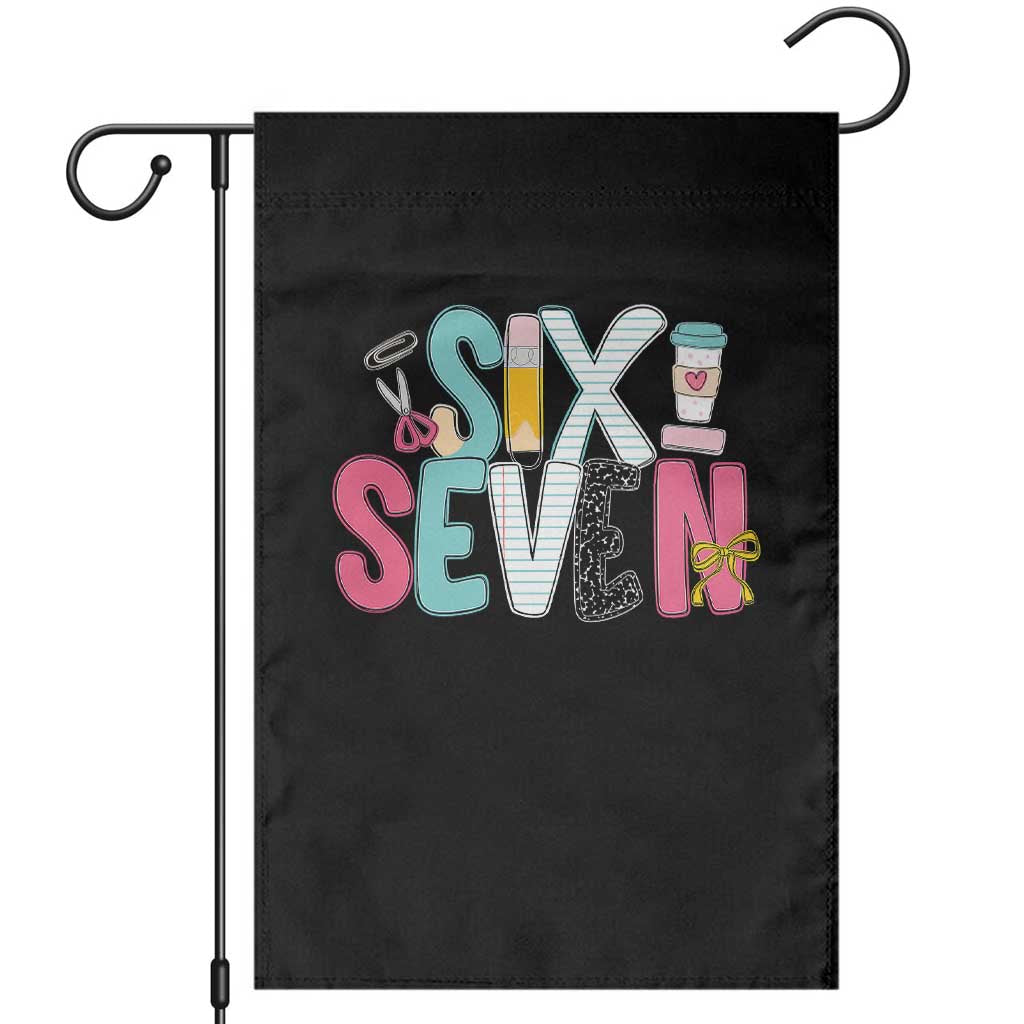 Funny Teacher Six Seven Garden Flag 6 7 Meme - Wonder Print Shop