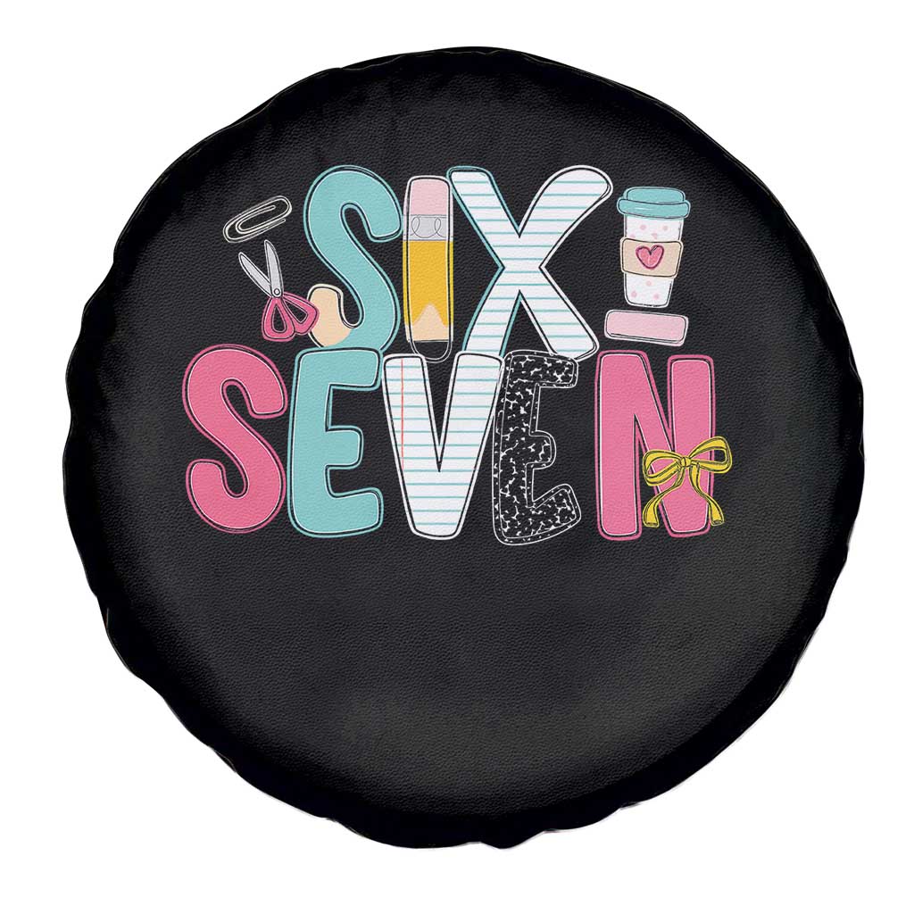 Funny Teacher Six Seven Spare Tire Cover 6 7 Meme - Wonder Print Shop